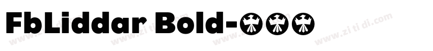 FbLiddar Bold字体转换